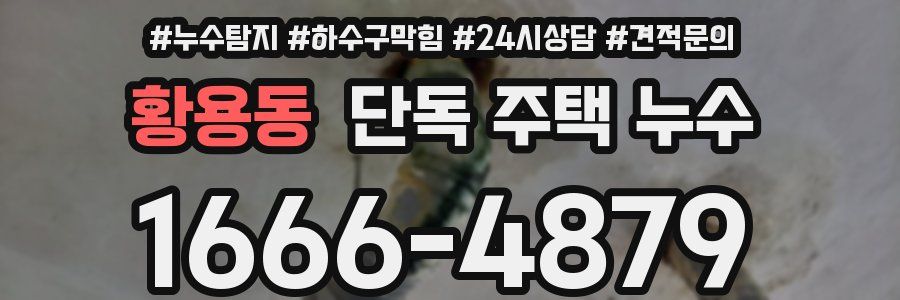 황용동 단독 주택 누수