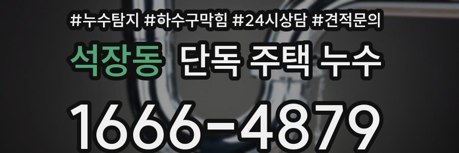 석장동 단독 주택 누수