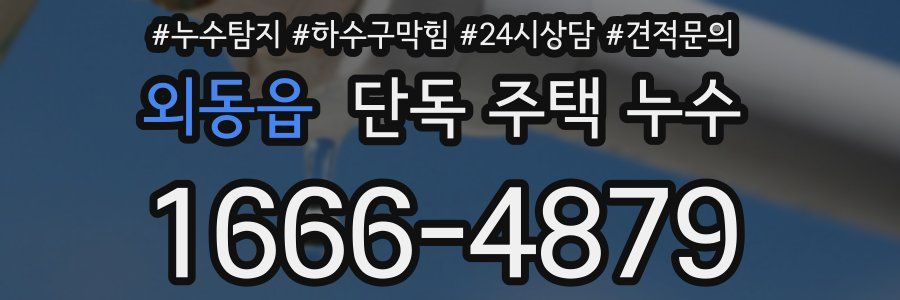 외동읍 단독 주택 누수