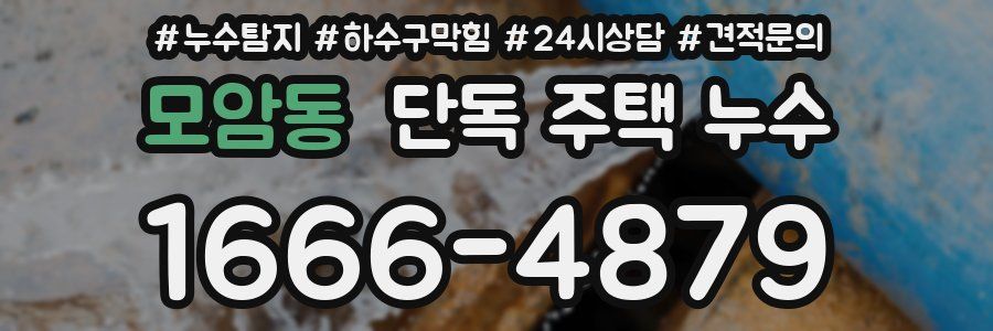 모암동 단독 주택 누수