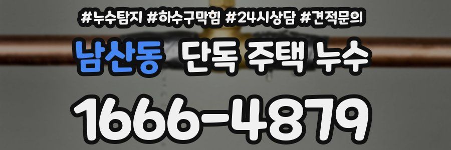 남산동 단독 주택 누수
