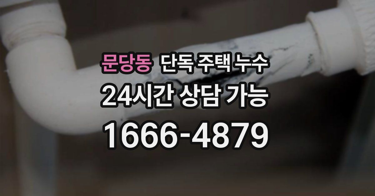 문당동 단독 주택 누수