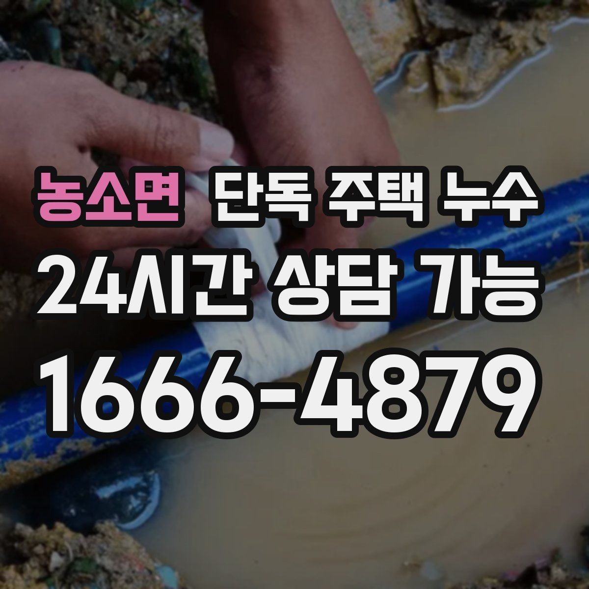농소면 단독 주택 누수 우수관 연결부 틈새가 문제일 때