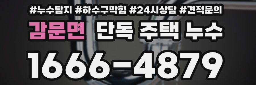감문면 단독 주택 누수
