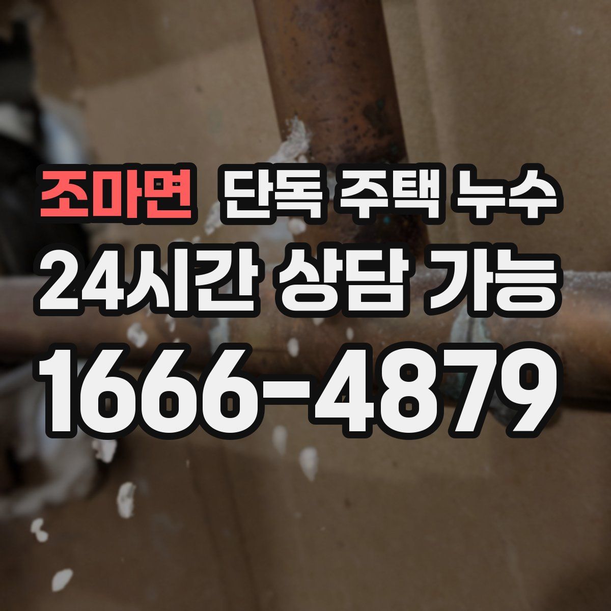 조마면 단독 주택 누수