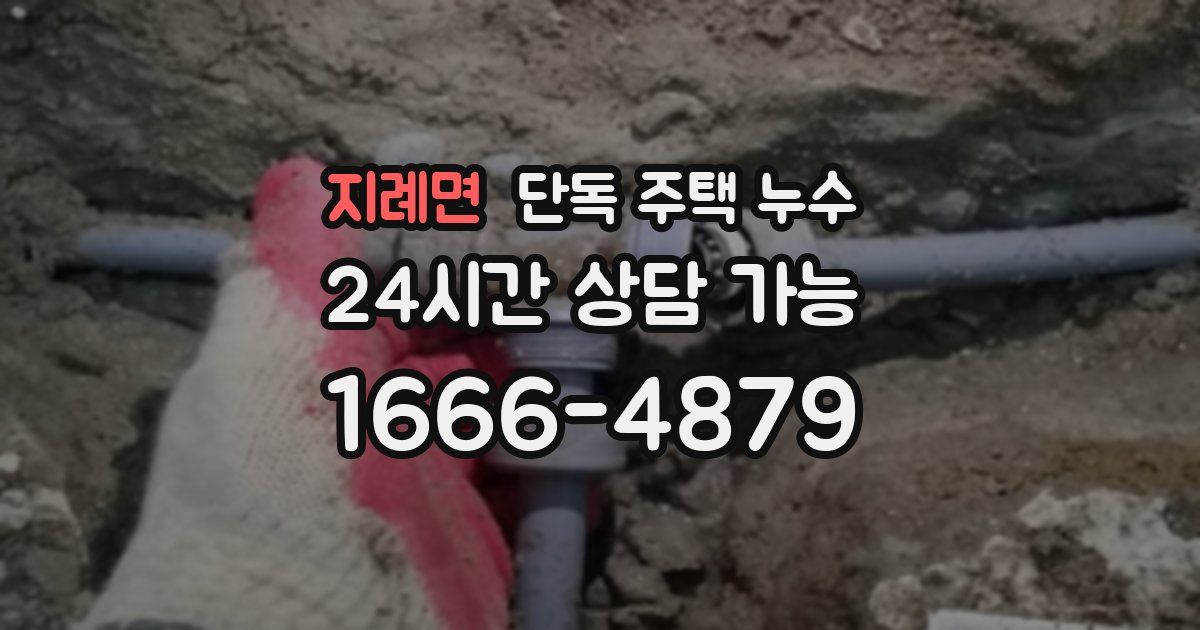 지례면 단독 주택 누수