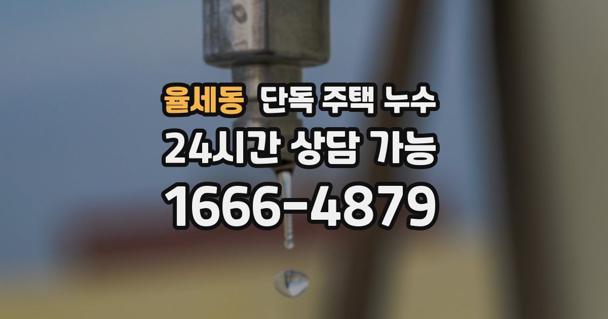 율세동 단독 주택 누수