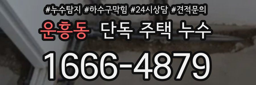 운흥동 단독 주택 누수