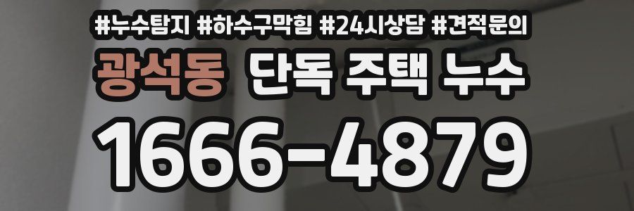 광석동 단독 주택 누수