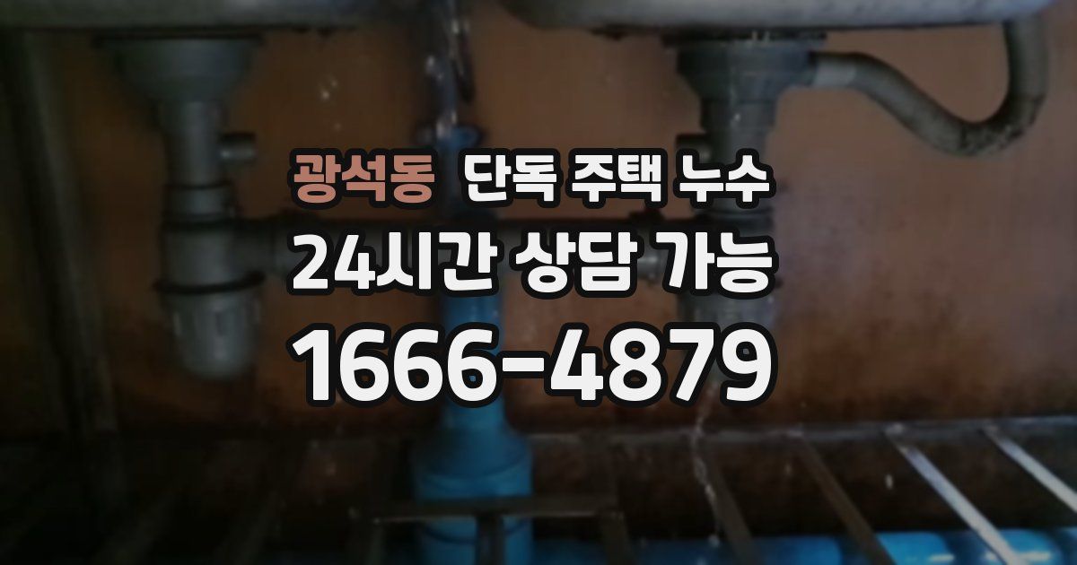 광석동 단독 주택 누수