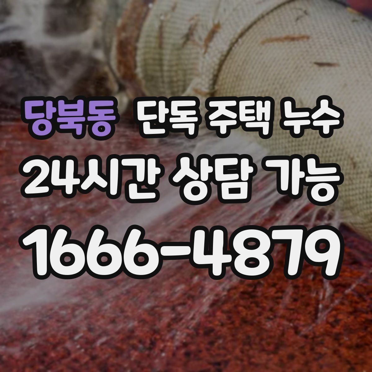 당북동 단독 주택 누수 용마루 주변에서 누수가 시작되는 신호