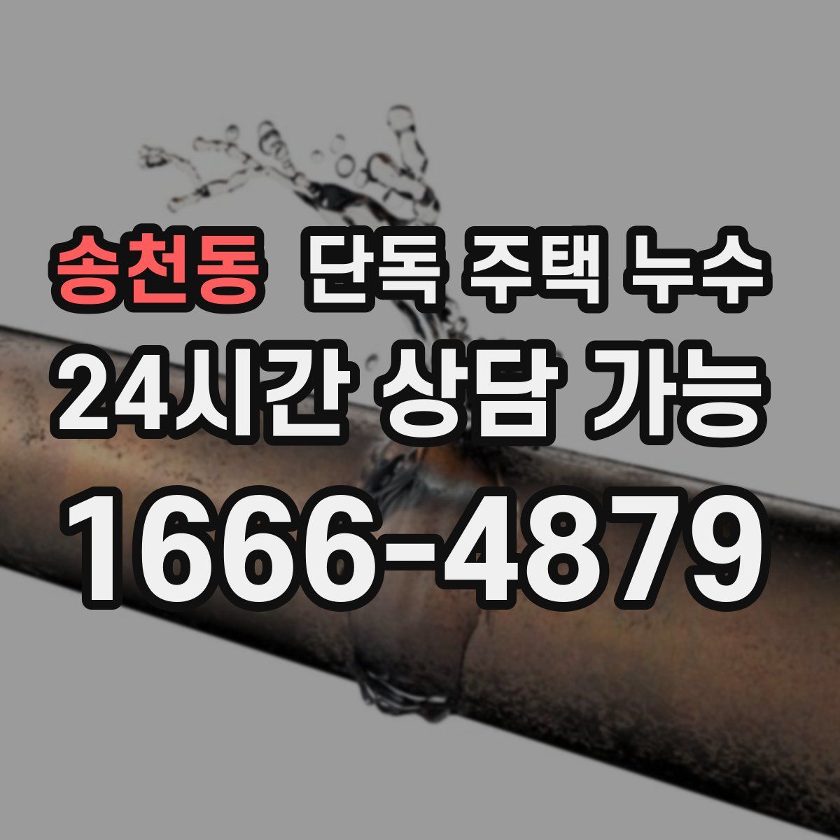 송천동 단독 주택 누수