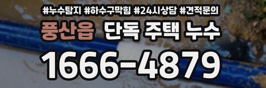 풍산읍 단독 주택 누수