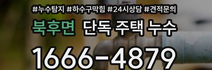 북후면 단독 주택 누수