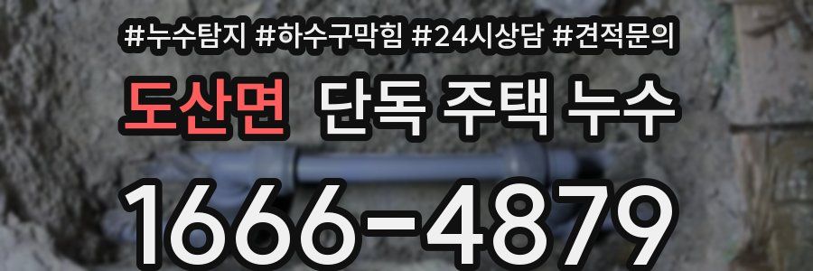 도산면 단독 주택 누수