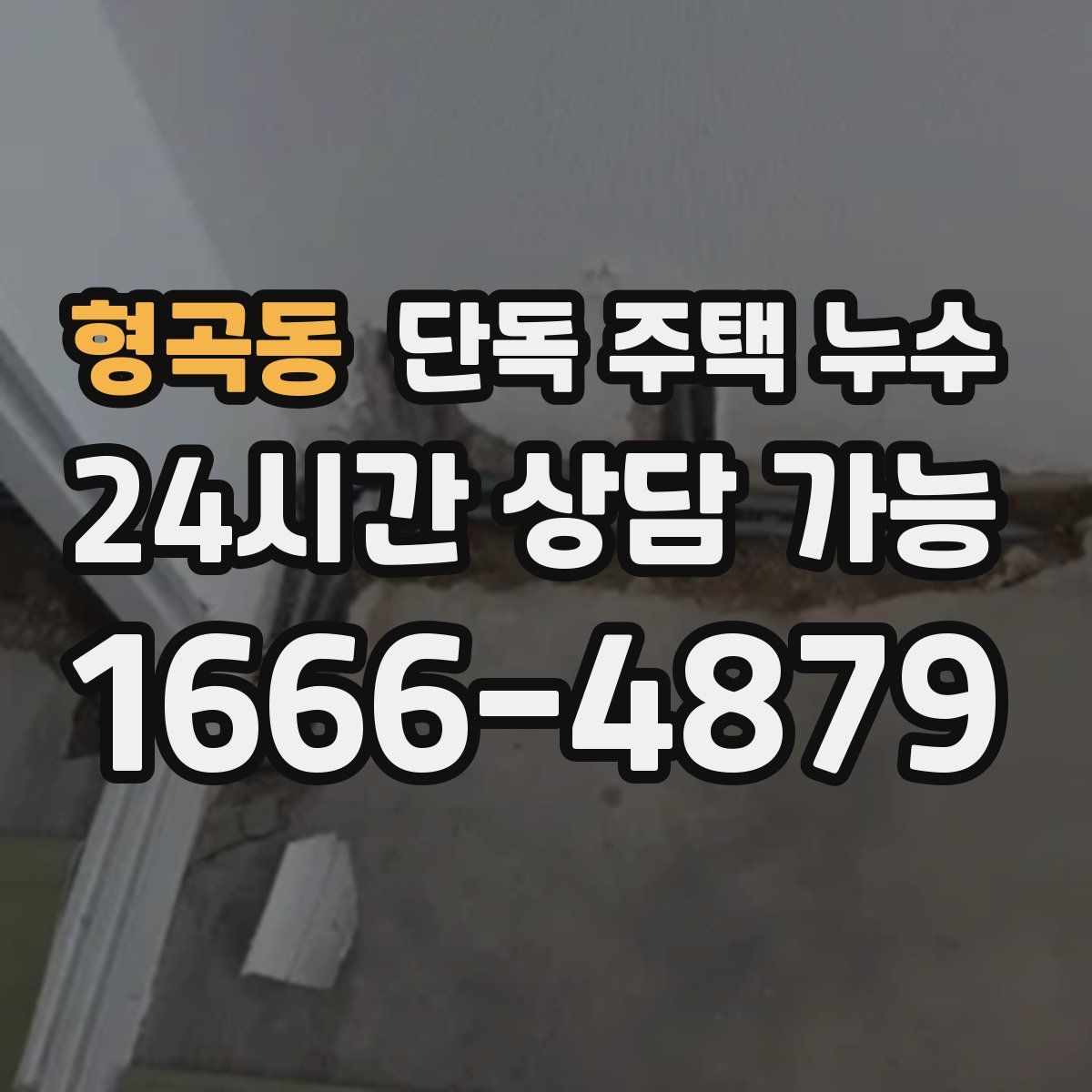 형곡동 단독 주택 누수