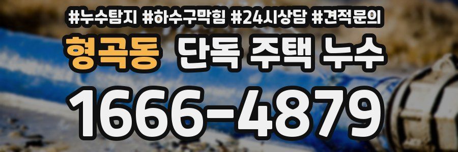 형곡동 단독 주택 누수