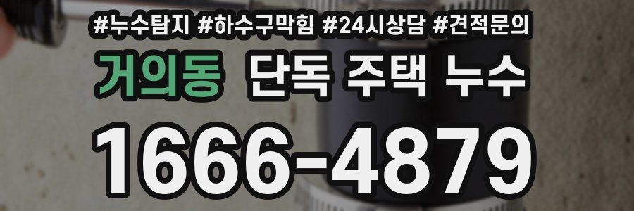 거의동 단독 주택 누수