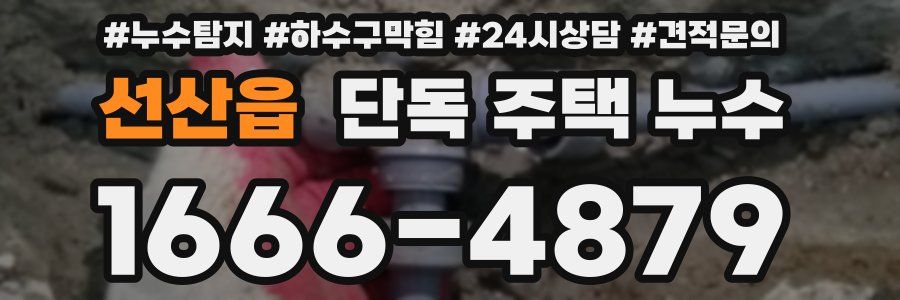 선산읍 단독 주택 누수