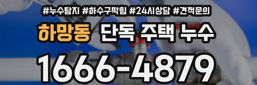 하망동 단독 주택 누수