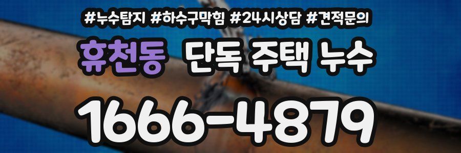 휴천동 단독 주택 누수