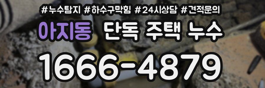 아지동 단독 주택 누수