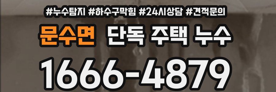 문수면 단독 주택 누수