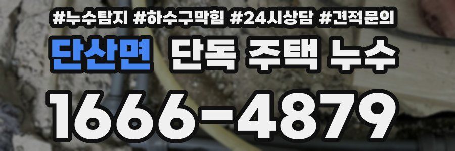 단산면 단독 주택 누수