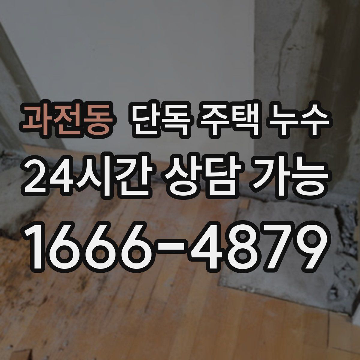 과전동 단독 주택 누수