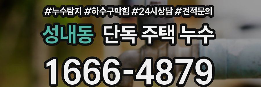 성내동 단독 주택 누수