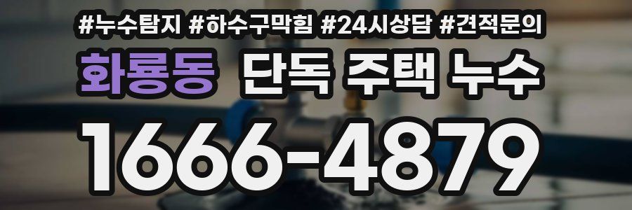 화룡동 단독 주택 누수