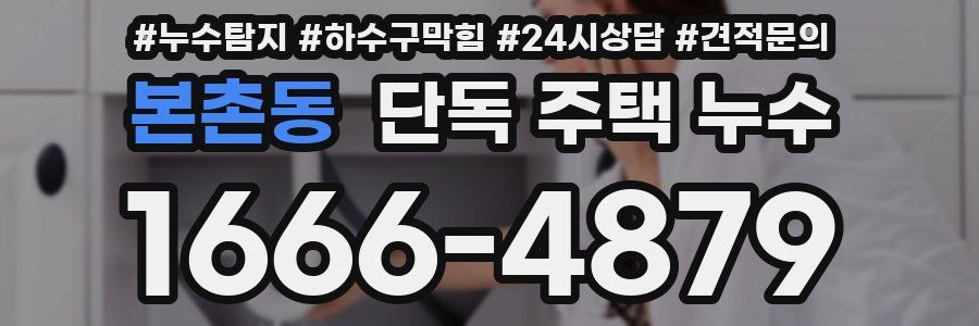 본촌동 단독 주택 누수