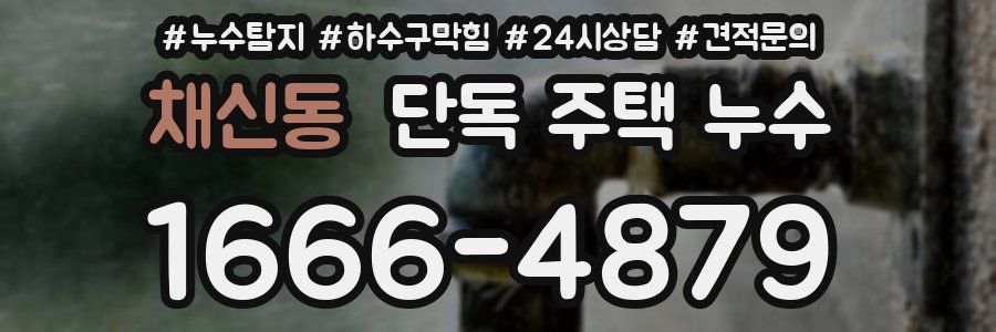 채신동 단독 주택 누수
