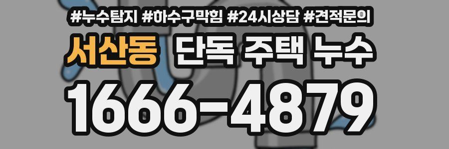 서산동 단독 주택 누수