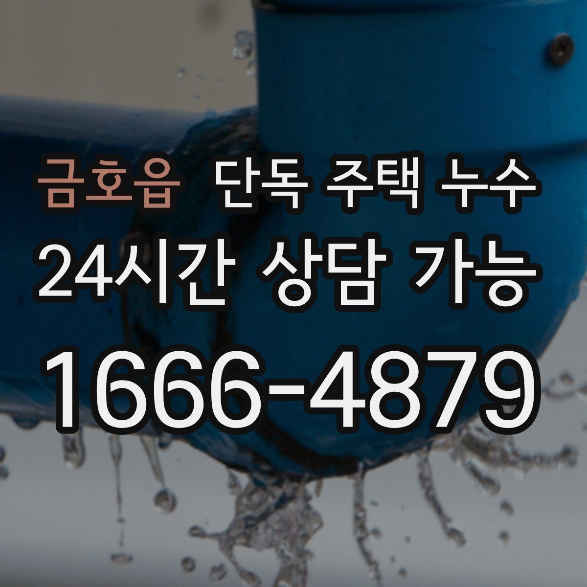 금호읍 단독 주택 누수 배관 누수로 수도요금이 늘어날 때