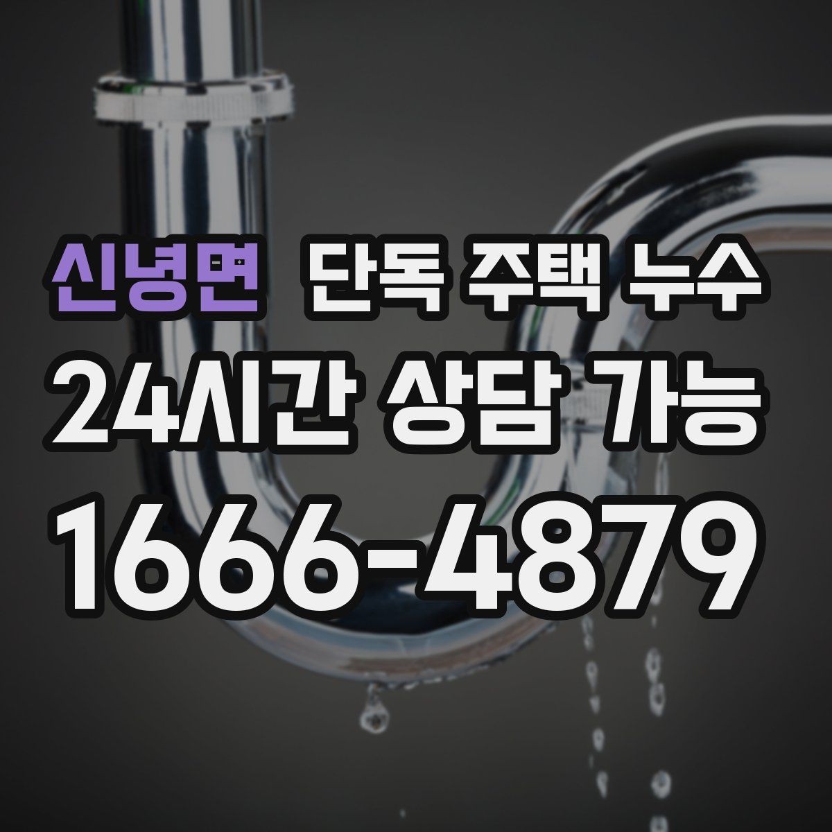 신녕면 단독 주택 누수 주방 싱크대 아래 물 고임 원인 찾기