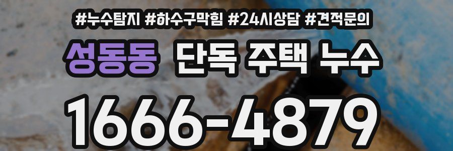 성동동 단독 주택 누수