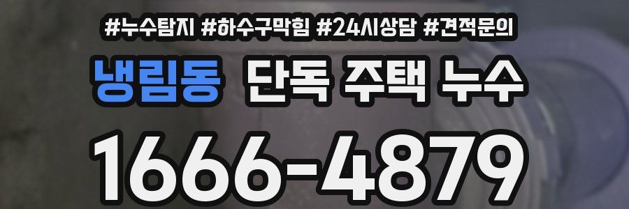 냉림동 단독 주택 누수