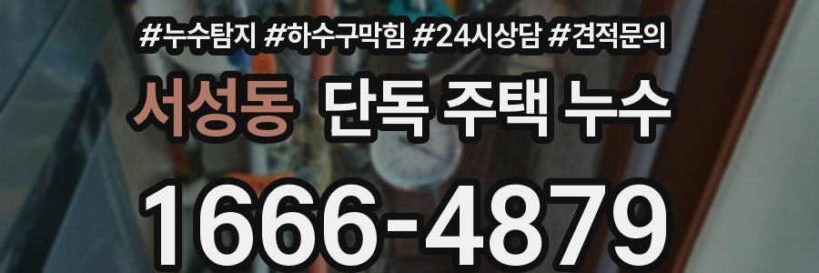 서성동 단독 주택 누수