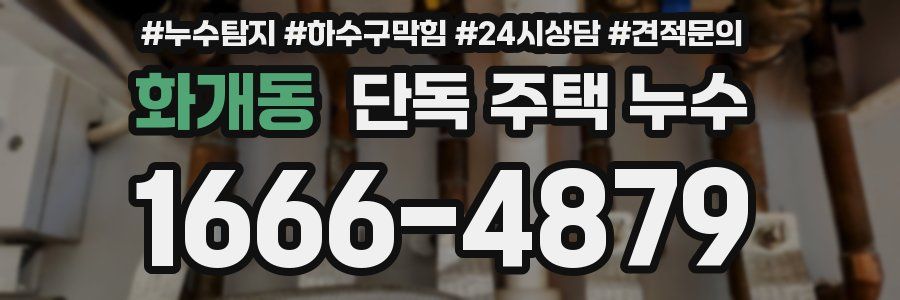 화개동 단독 주택 누수