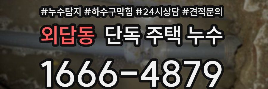 외답동 단독 주택 누수
