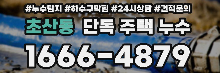 초산동 단독 주택 누수
