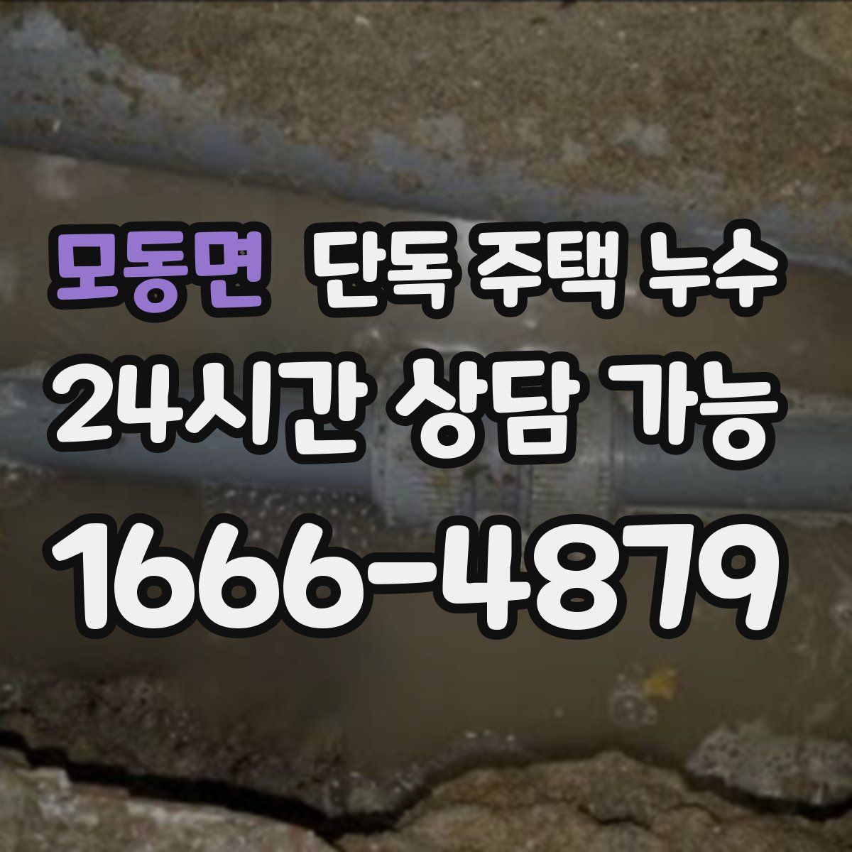 모동면 단독 주택 누수