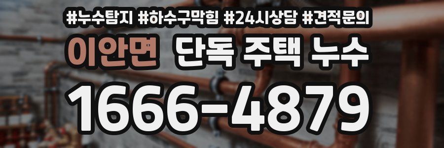 이안면 단독 주택 누수