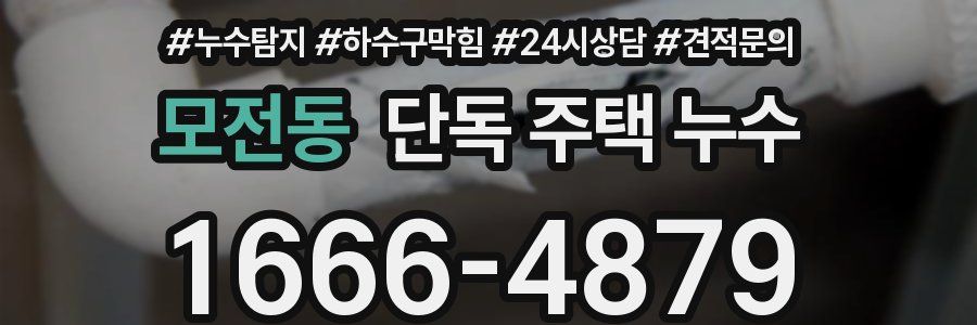모전동 단독 주택 누수