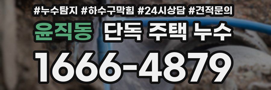 윤직동 단독 주택 누수