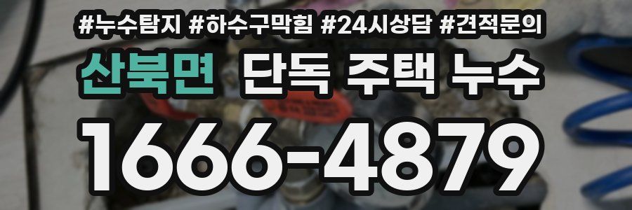 산북면 단독 주택 누수