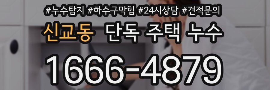 신교동 단독 주택 누수