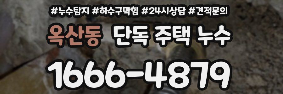 옥산동 단독 주택 누수