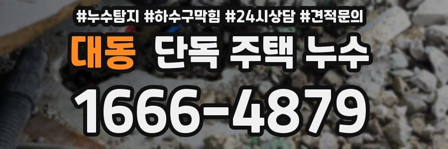 대동 단독 주택 누수